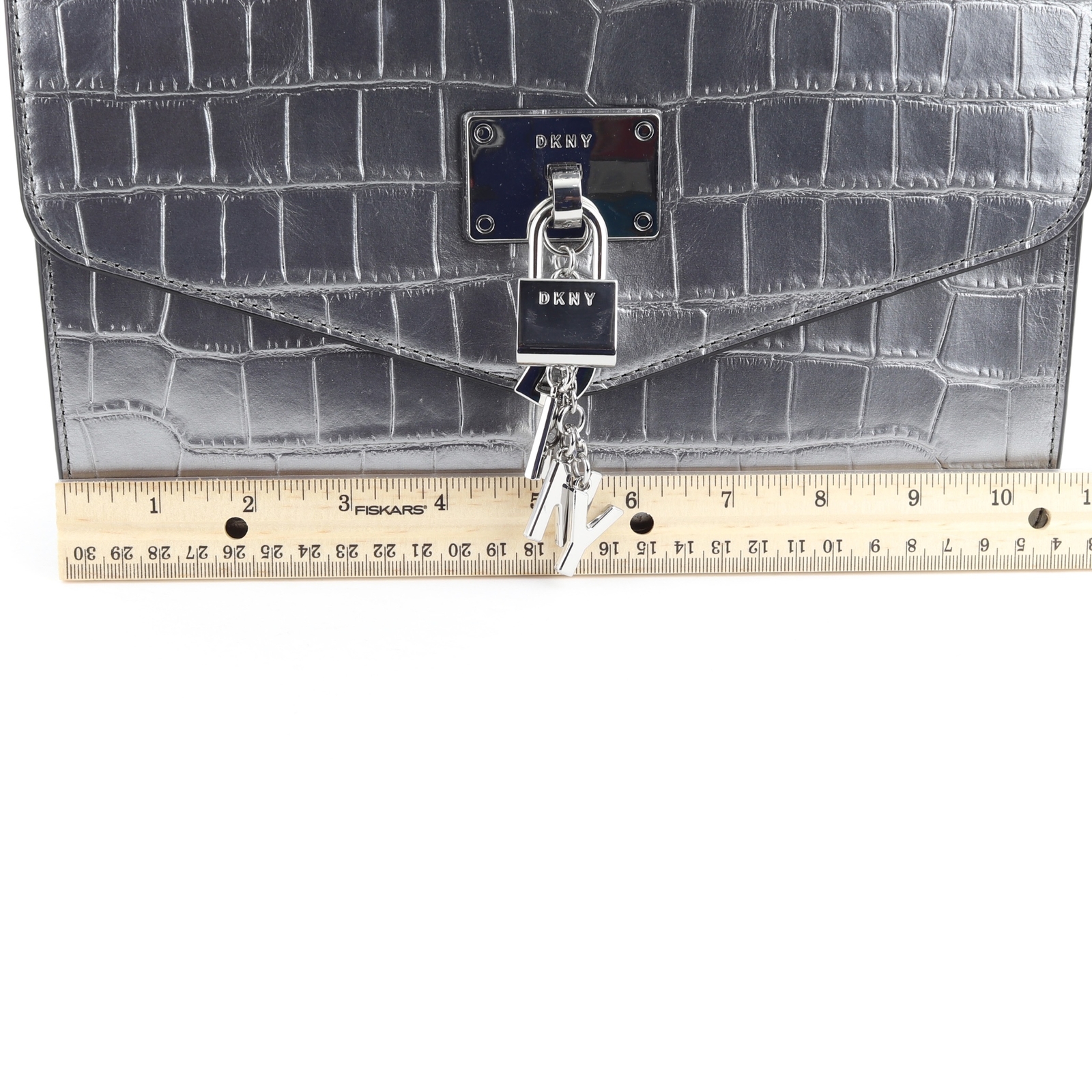 DKNY Elissa Leather Chain Strap Shoulder Bag / Crossbody Purse 248