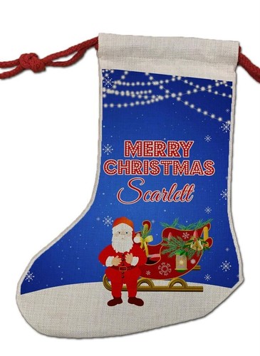 Medias de Navidad personalizadas regalo niño niña Santa bolsa de medias Navidad 20 - Imagen 10 de 11