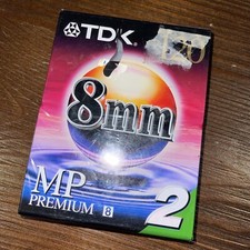 Lot of 2 TDK 8mm MP Premium 120 Camcorder Video Cassette Tapes