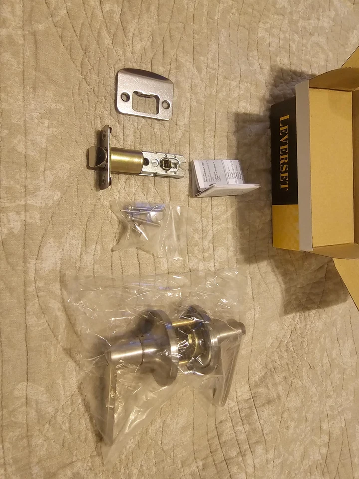 Palancas Pamex Cerradura de Privacidad Olímpica FLG608C Reversible Acabado Níquel Satinado Foto 3 de 3