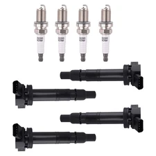 4x Ignition Coil + Spark Plug Set for Scion xB 2.4L L4 2010-2011 90919A2001