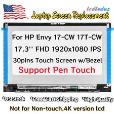 N42848-001 HP Envy 17-CW0023DX LCD LED Display Touch Screen Assembly w/ Bezel