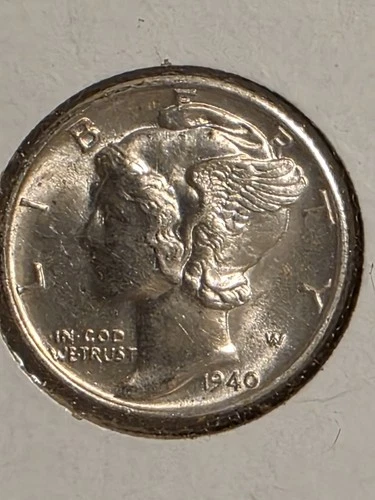 1940-S MERCURY SILVER DIME   GEM BU    90% SILVER  COIN  HIGH GRADE  SILVER COIN