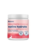 NativePath Hydrate, Electrolytes & BCAAs, Zero Sugar, Mixed Berry, 30 Servings
