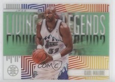 2019-20 Panini Illusions Living Legends Emerald Karl Malone #10 HOF 01ug