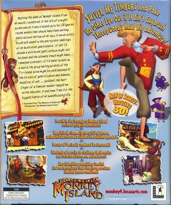 Jeu PC Escape From Monkey Island - LucasArts, Version Française PEGI 12, Bon état Avec Boîtier