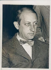 1934 Photo Dr Leo Wolman Auto Strike Mediation Government Recovery