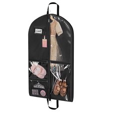 Dance Costume Garment Bag, 40" Waterproof Hanging Bag for Travel, 1 Pack Black