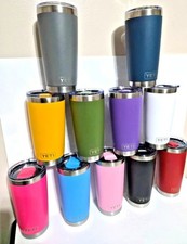 NEW YETI Rambler Tumbler , Plastic Slider Lid Cup Mug- 20oz, Variety of Colors