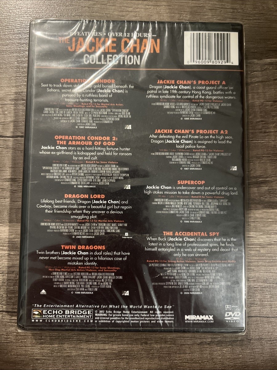 The Jackie Chan Collection: 8 Film Set (DVD, 2012, 2-Disc