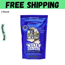 Light Grey Celtic Sea Salt  Pound Resealable Bag–Additive-Free,Gluten-Free,454G