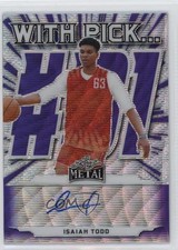 2021-22 Leaf Metal With Pick…Auto Purple Wave /25 Isaiah Todd #WP-IT1 Auto 11ks