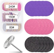 Sanding Paper Discs with Metal Nail Drill Bit 25mm Foot Drill Replacement