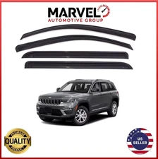 For Jeep Grand Cherokee 2022-2025 Out Channel Window Visor Rain Guard Deflectors