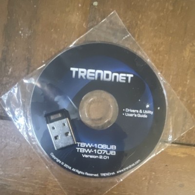 TRENDnet TBW-106UB TBW-107UB Black USB Bluetooth Adapter