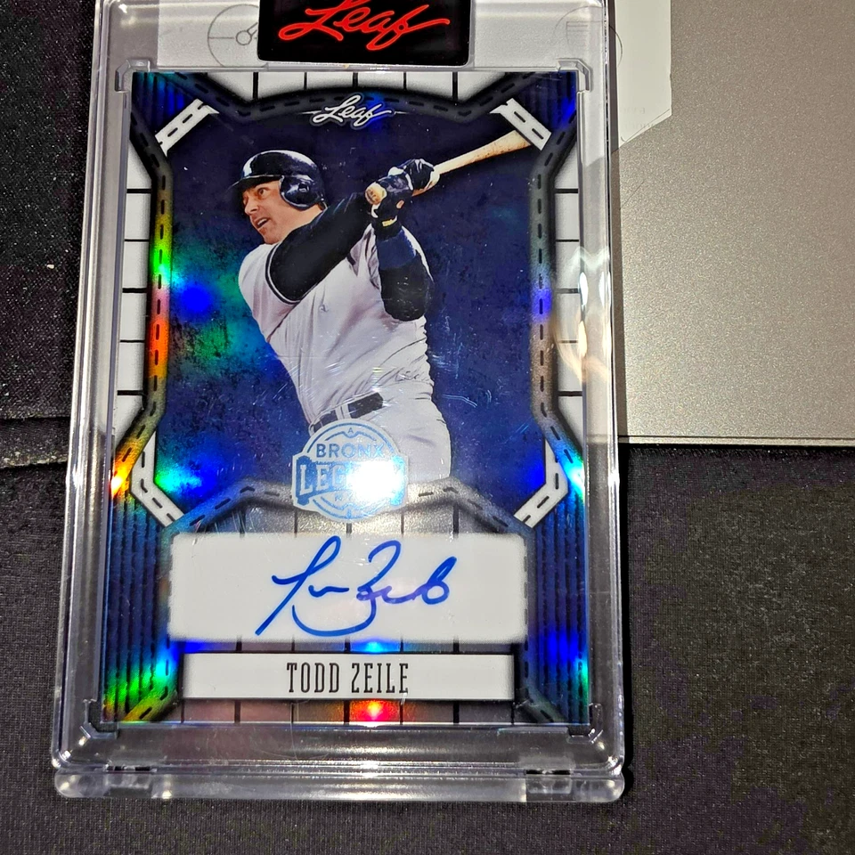 Hoja Bronx Legacy Ba-tz1 Todd Zeile 15/25 2025 automático - Yankees de Nueva York Foto 2 de 4