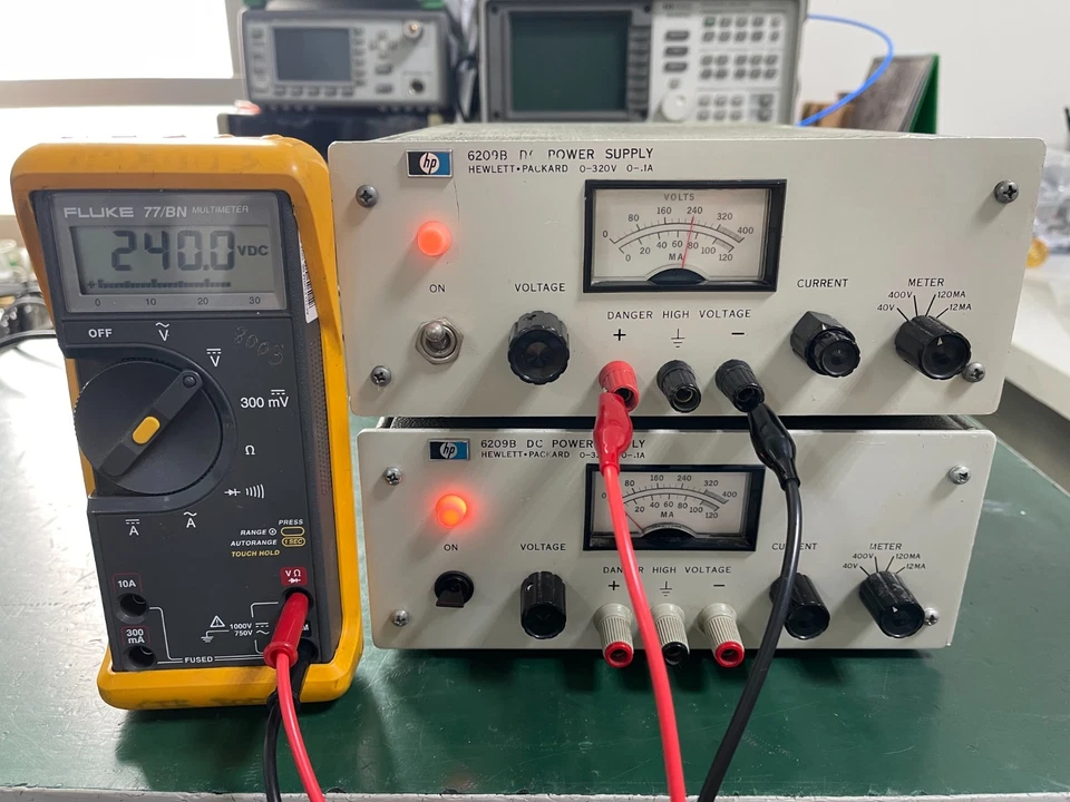 HP Agilent 6209B DC Power Supply 0-320V , 0-.1A _ 1721A04164_2403A06996 - Image 4 of 4