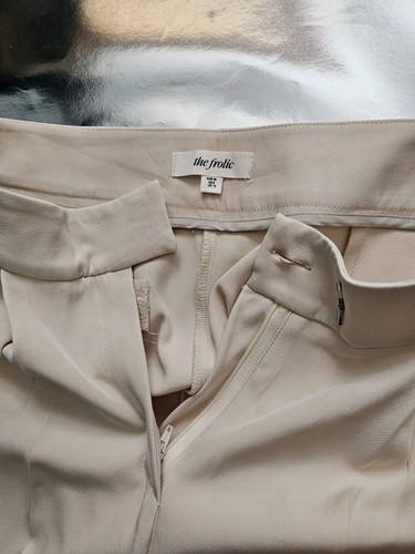 ASOS (FROLIC) Relaxed Trouser Suit Size 10-12UK Cream Lined - Picture 9 of 19