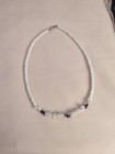 purple and white puka shell necklace from Hawaii. — photo 1
