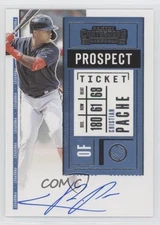 2020 Panini Contenders Prospect Ticket Cristian Pache #PT-CP Auto 0i4k
