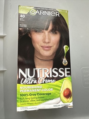 Garnier Nutrisse Dark Chocolate 40 Permanent Hair Dye with Fruit Oils 1 Count