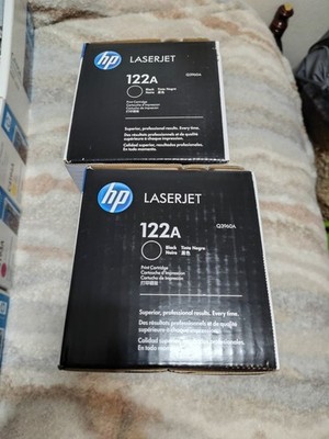 (2)New HP Q3960A 122A Black Toner Cartridges For LaserJet 2550 Black Box