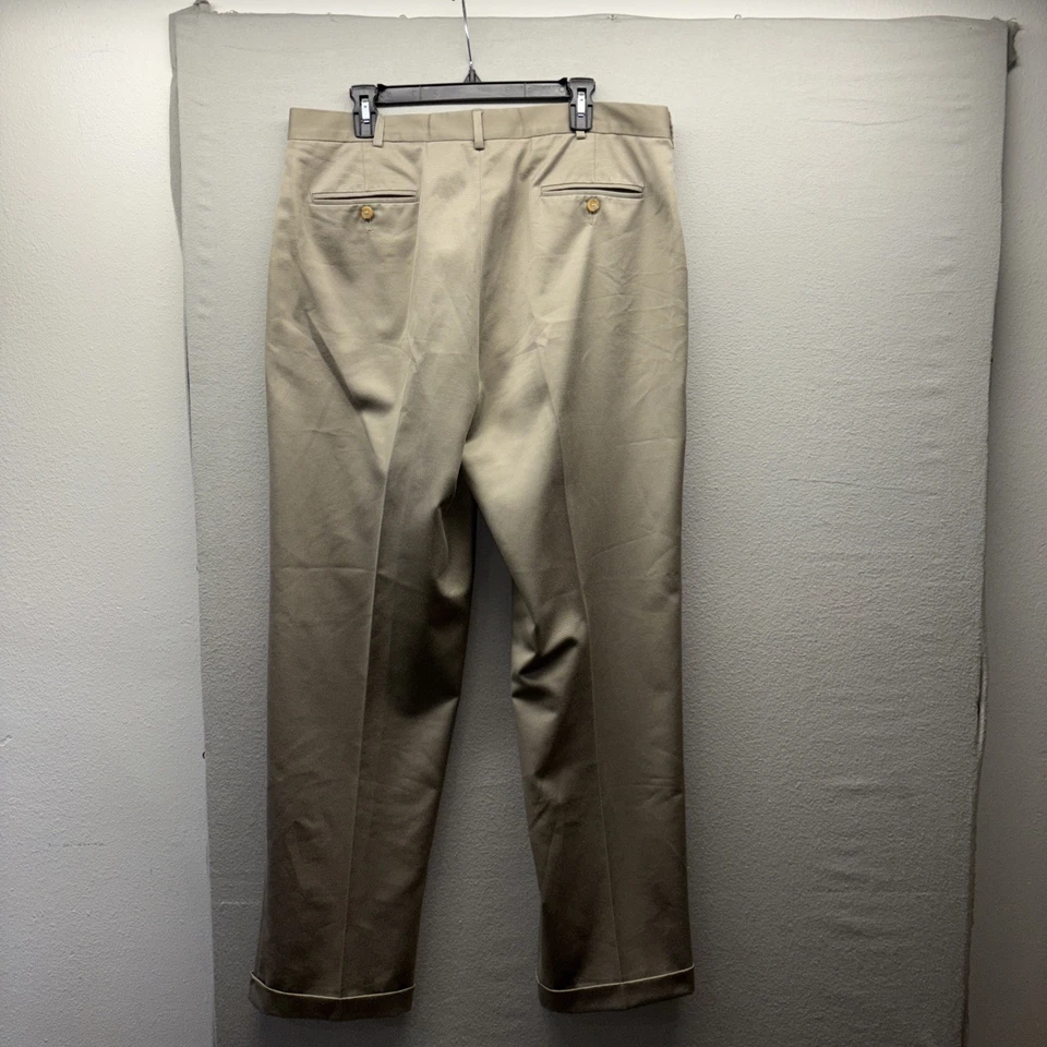 Chino Lands End para hombre talla 37X34 caqui ajuste tradicional 6 pares lote de 6 Foto 3 de 4