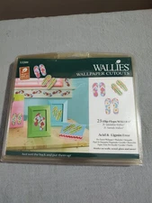 Wallies FLIP-FLOPS Summer 25 Wallpaper Cutouts NEW Pre-Pasted Decals 12209 