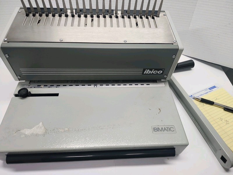 ibico ibimatic Manual Comb Binding Machine Quartet GBC Heavy Duty Punch