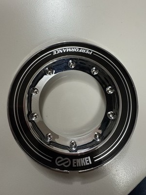 Set Of 4 ENKEI Performance Chrome Black Wheel Center Caps CC-145 NEW UNUSED