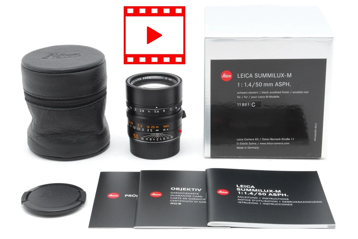 Leica SUMMILUX-M 50mm Focal f/1.4 Camera Lenses for sale - eBay