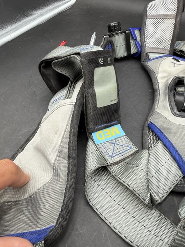 3M DBI-SALA EXOFIT X200 MEDIUM Blue/Grey Full Body Harness - Picture 6 of 9