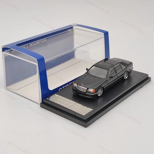 SW 1:64 Benz W140 S600 Negro Diecast Juguetes Coches Modelos Colección Limitada Regalos - Imagen 5 de 10