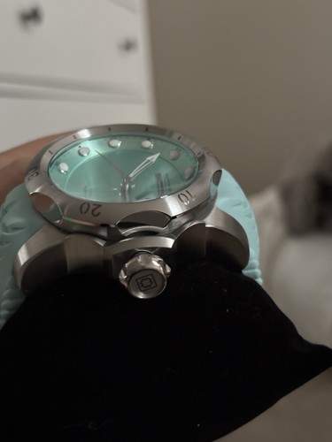 NEW Invicta Men's 53.7mm Venom Quartz Turquoise/Silver Tone 1000m SS Strap Watch - Picture 2 of 7