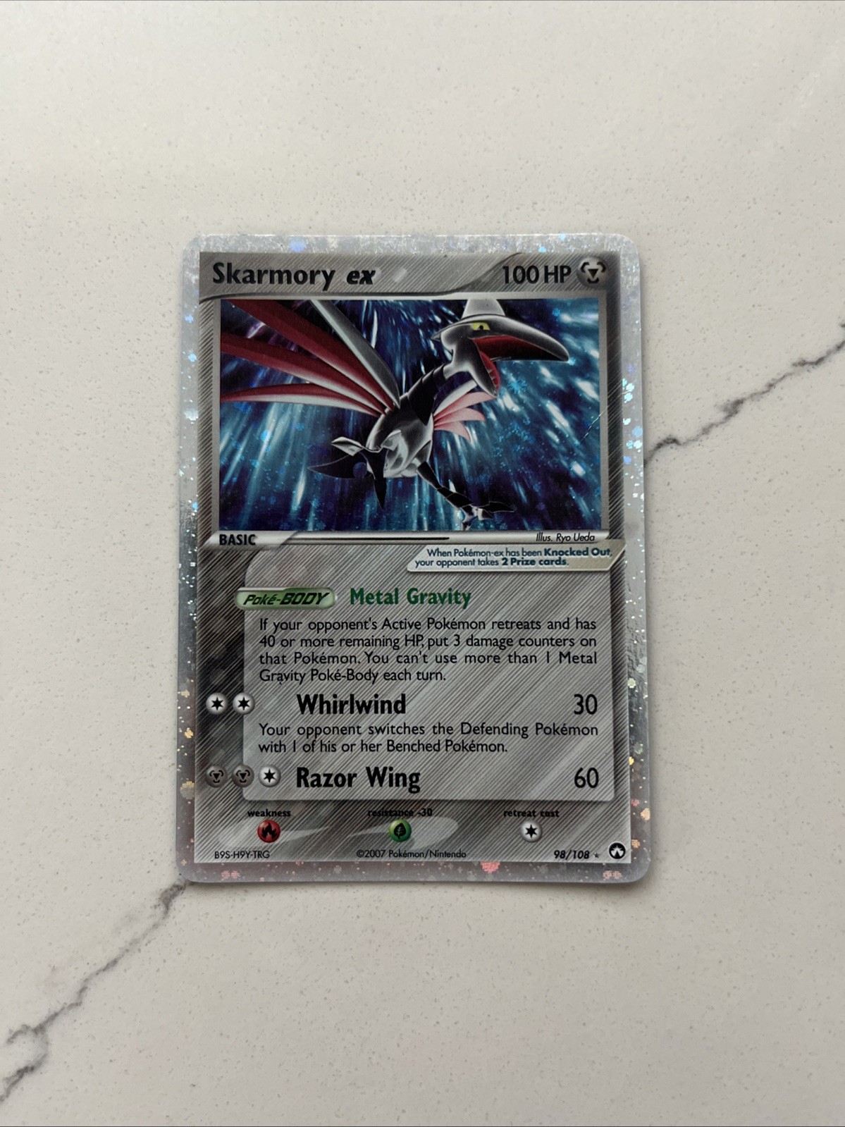 Skarmory EX Power Keepers 98/108 Holo Rare Pokemon Card 2007. NM-MINT