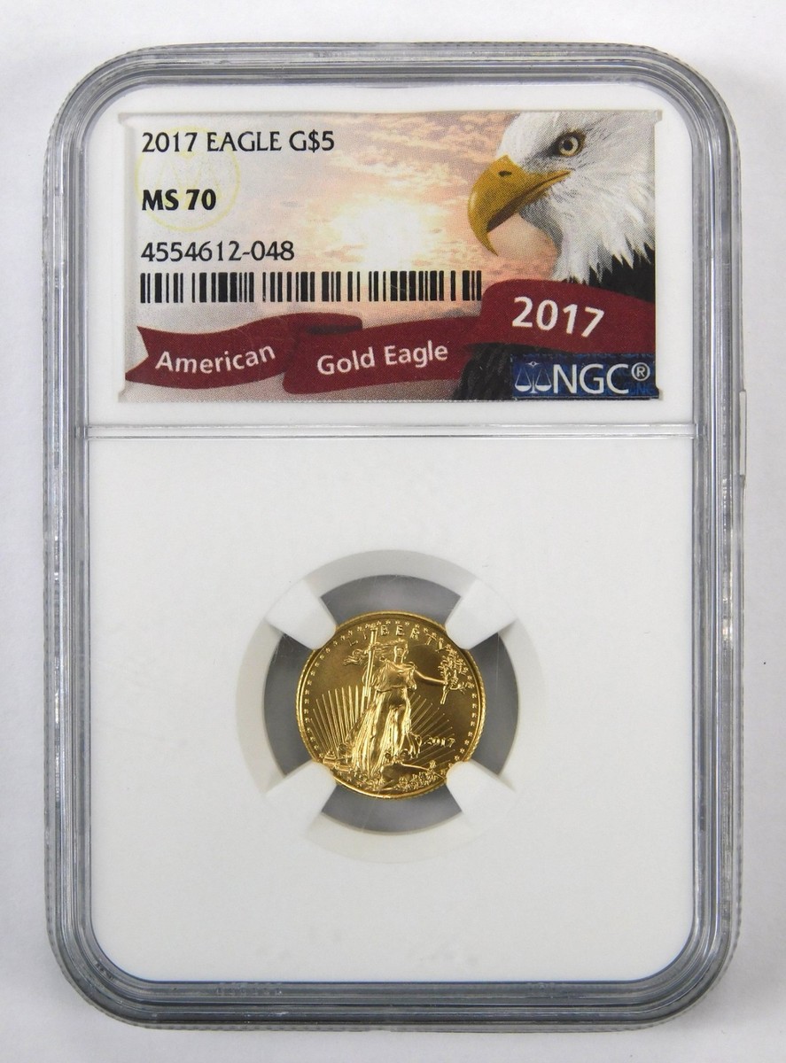 US 2017 $5 American Gold Eagle 1/10 oz Coin NGC MS70 | eBay