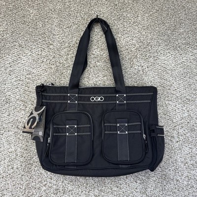 NEW OGIO Lisbon Messenger Travel Work Bag Womens Black Inner And Outer Pockets