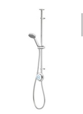 Aqualisa Quartz 23 Classic Exposed Valve with Riser Rail Gravity Pumped Chrome 