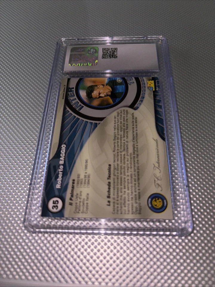 2000 DS Calciatori Inter Milan #35 Roberto Baggio CSG 9 Mint Rare Card - Image 4 of 4
