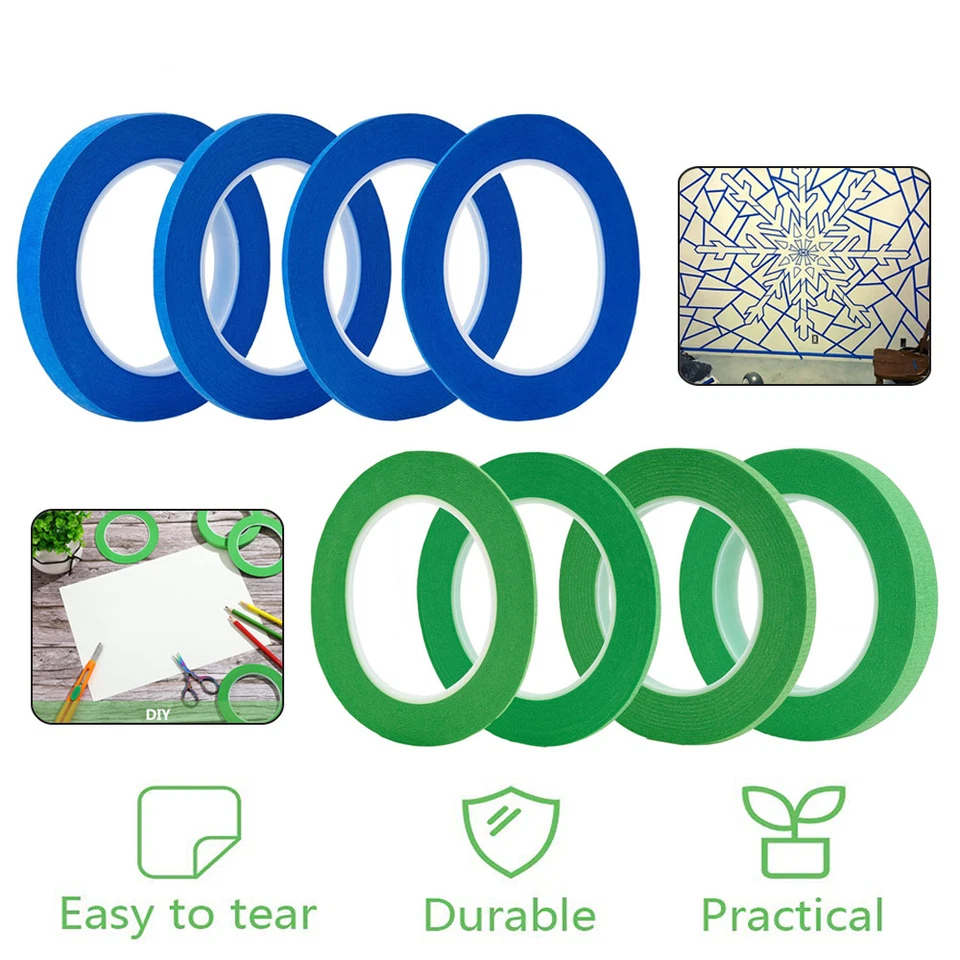 Masking Tape Adhesive Painting Masking Tape Textured Paper Car Paint Decoration - Image 3 of 4