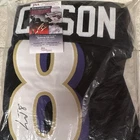 Lamar Jackson Baltimore Ravens Signed Football Jersey JSA COA