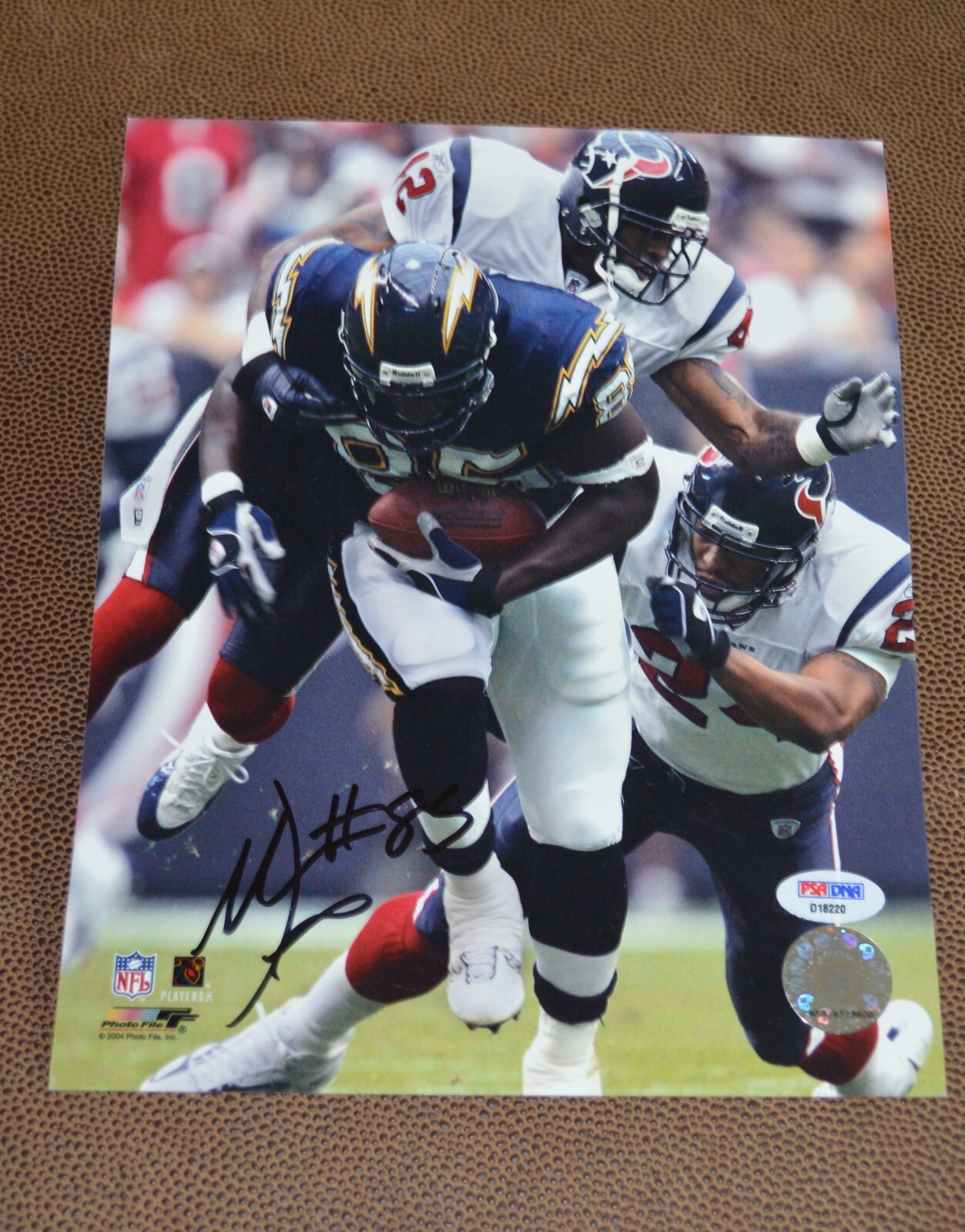 Antonio Gates Autographed Signed San Diego Chargers Chargers 8x10 PSA Authentication 