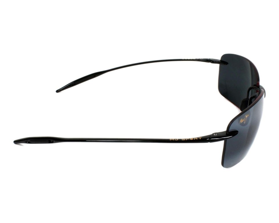 Maui Jim BREAKWALL Polarized Sport Sunglasses 42202 Black/Neutral Grey