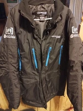 Ice Armor by Clam IA Rise Zips Float Parka. Size Med. New Black w/blue zippers