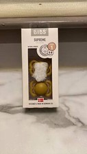 BIBS Supreme Collection Size 1 0-6 months infant baby Mustard