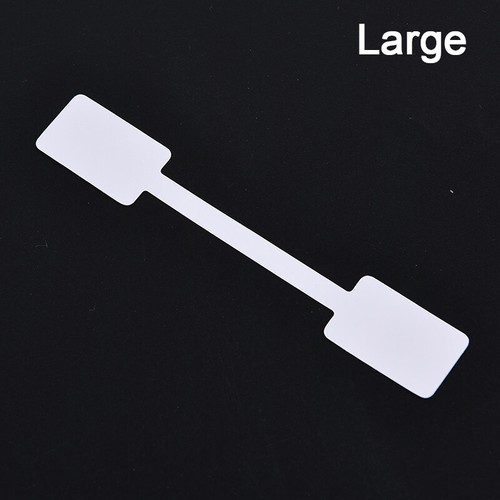 100pcs White Price Label Tags with Hanging String Jewelry Stationery Shoes xp - Picture 9 of 13