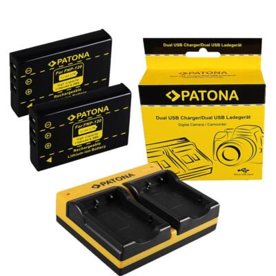 CELLONIC, Batteria per Fotocamera, compatibile con Pentax K-5, D-LI90, II, K-7, K-3 (7.4V, 1250mAh) 2 Pezzi