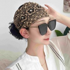 Flower Beaded Hat Women Muslim Turban Head Cover Cap Bonnet Chemo Islamic Caps