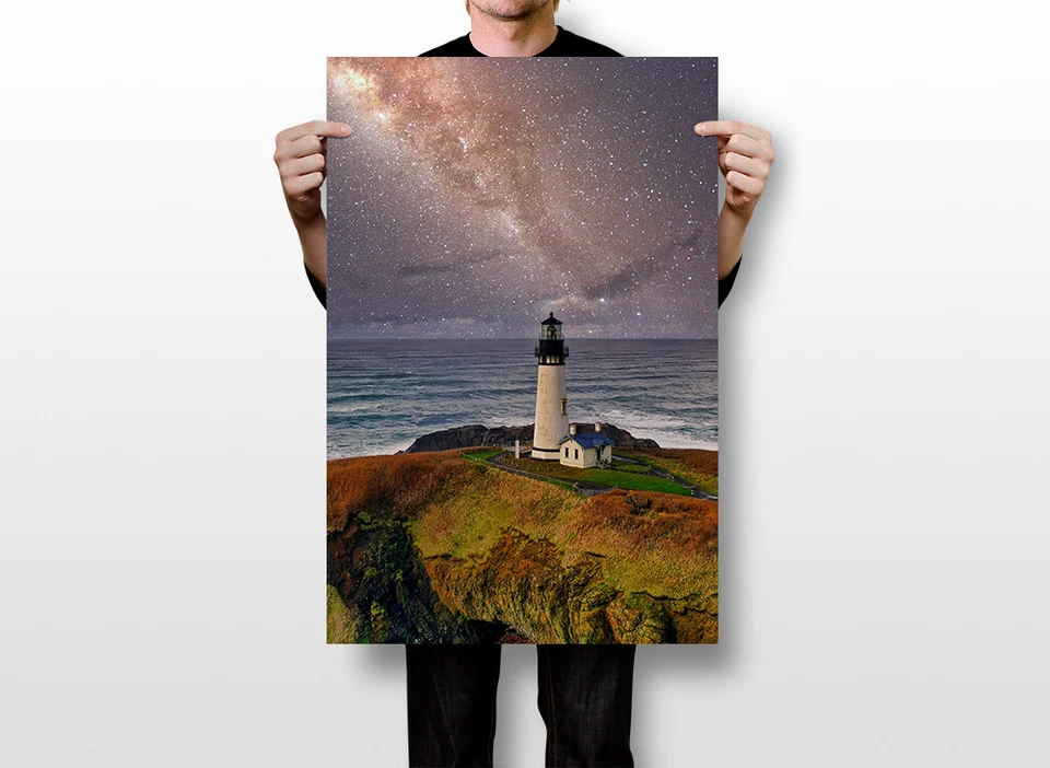 Impresión artística de faro en cabeza de diamante arte de pared decoración del hogar - PÓSTER 20x30 Foto 2 de 4