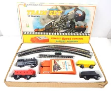 VTG Cragstan Engineer Train Set Complete w/ Box  Battery Operated Kong Kong